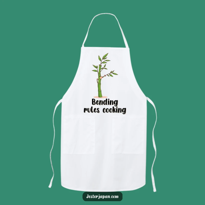 Funny Bamboo Apron: Cook with Ease, Nature's Kitchen Gift!