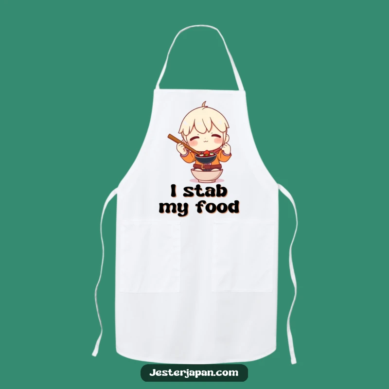 Funny Cooking Chopstick Apron: Hilarious Kitchen Wear for Foodie Fails