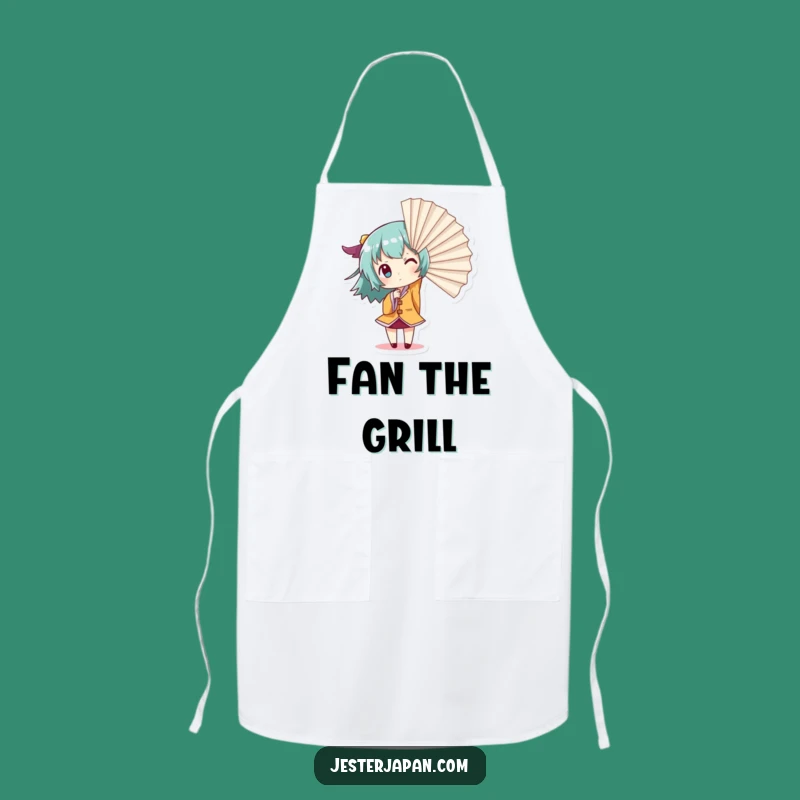 Funny Giant Fan Apron: Kitchen Drama with Character, a Practical Funny Gift