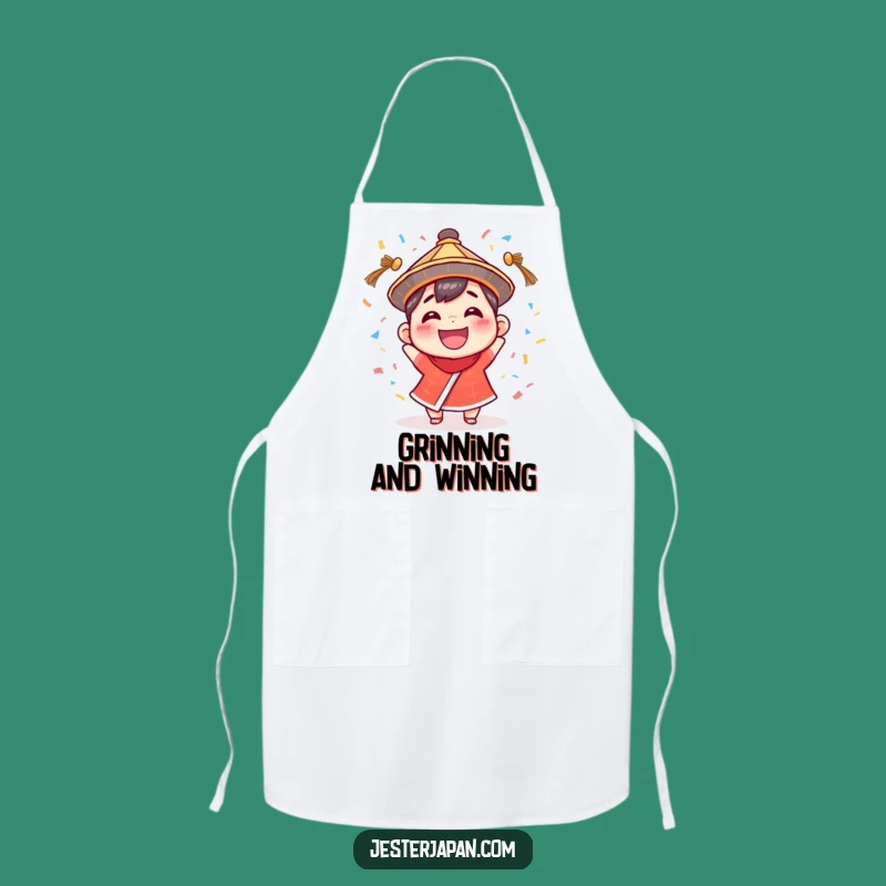 Funny Confetti Character Apron: Cook Up Fun in This Hilarious Traditional Hat Kitchenwear