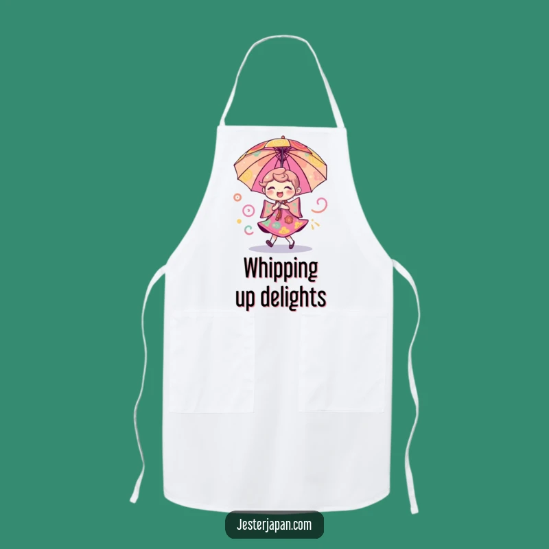 Funny Umbrella Dance Apron - Cheerful Kitchen Style and Unique Chef Gift