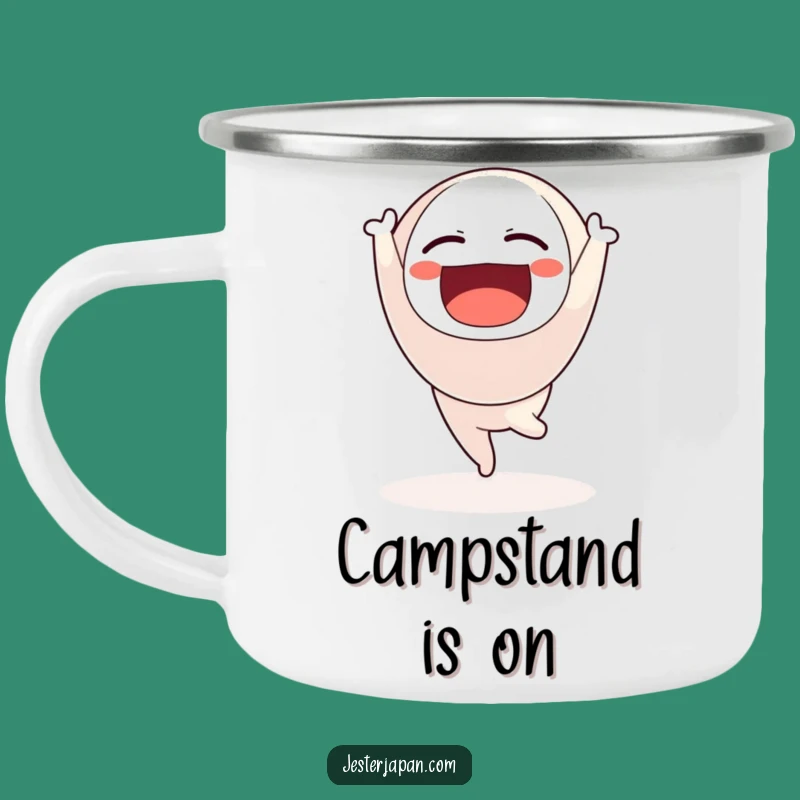 Funny Daruma Camp Balance Mug - Hilarious Outdoor Zen Gift