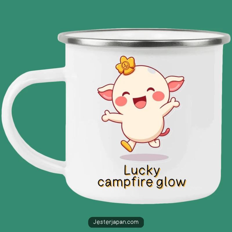 Durable Funny Lucky Charm Camping Mug - Outdoor Luck and Humor Gift