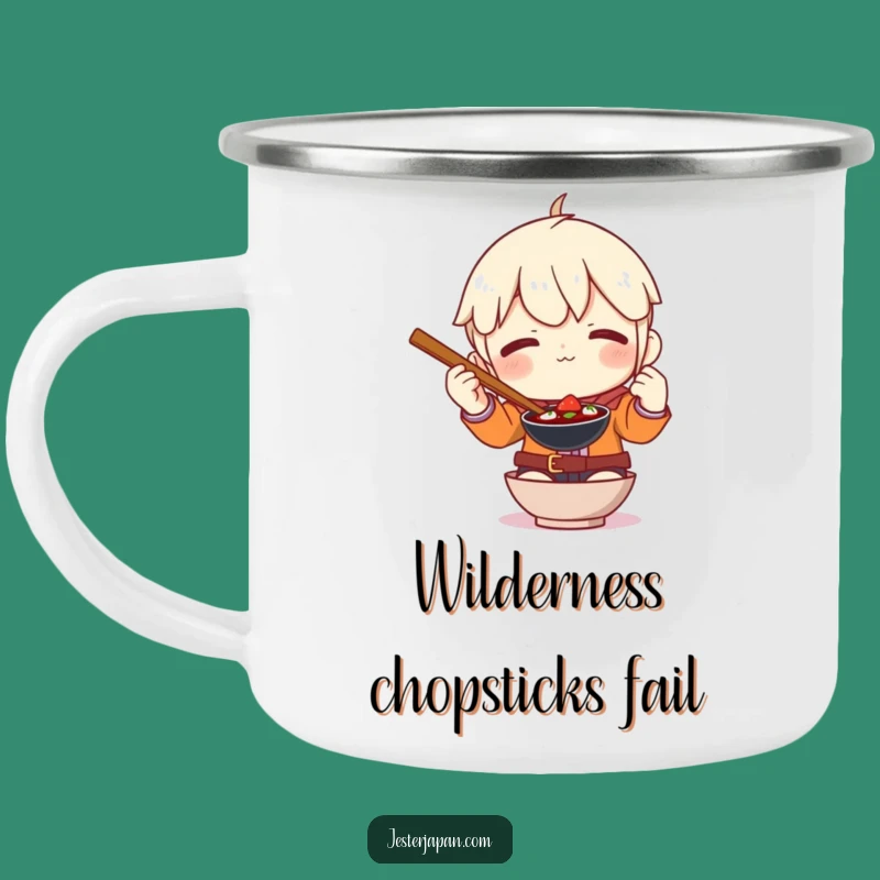 Funny Campfire Chopstick Mug: Hilarious Outdoor Adventure Gift