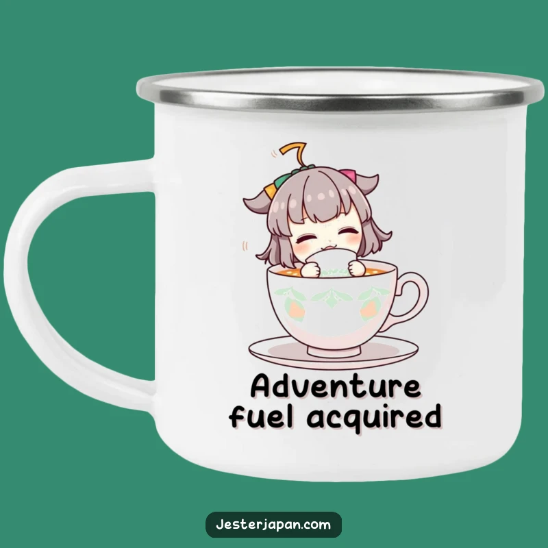 Funny Camping Mug: Energetic Sipper Character, Durable & Hilarious Outdoor Gift