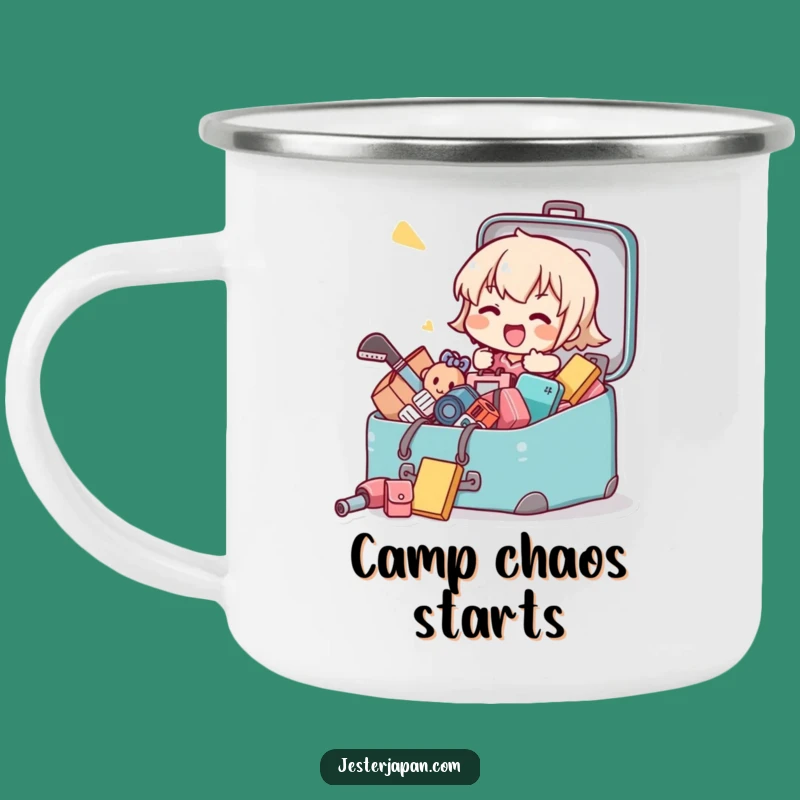 Funny Kawaii Campfire Packing Mug - Hilarious Outdoor Adventure Gift