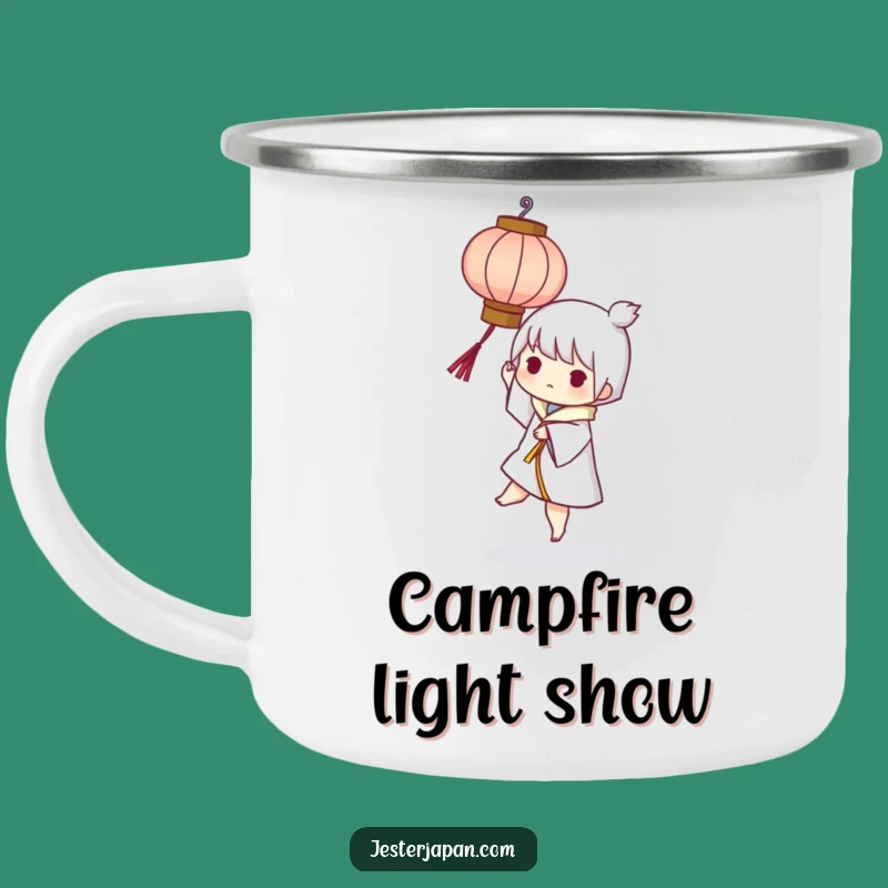 Funny Lantern Balance Camping Mug: Playful Adventure, Durable Funny Gift