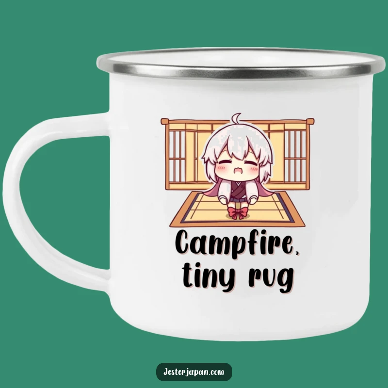 Funny Tatami Mat Camping Mug: Comical Adventure, Durable Funny Gift