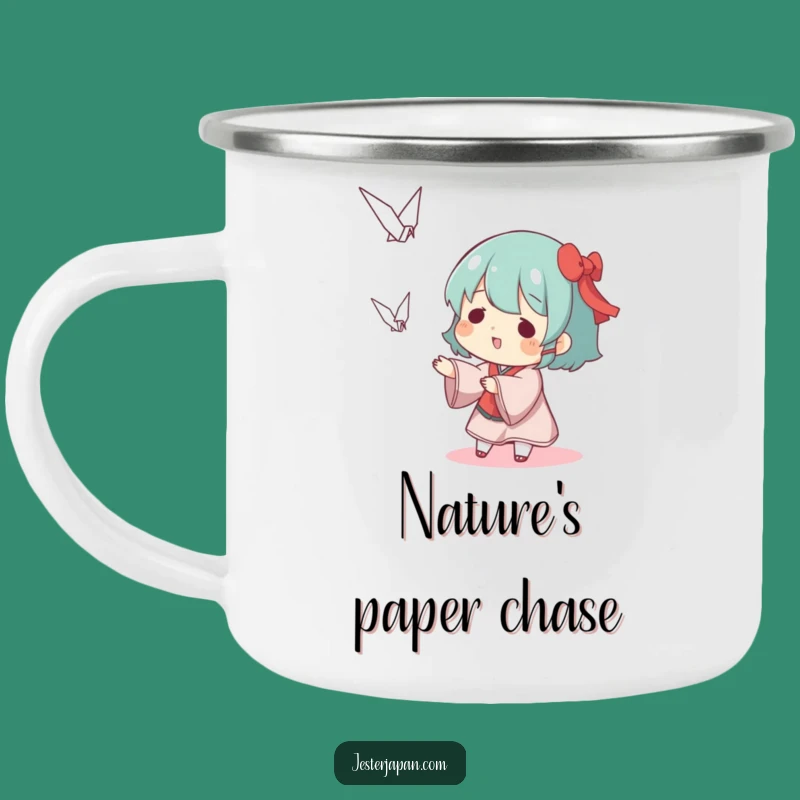 Funny Origami Crane Toss Camping Mug - Durable & Hilarious Creative Companion