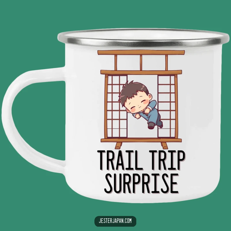 Funny Chibi Shoji Campfire Mug - Hilarious Trip Companion