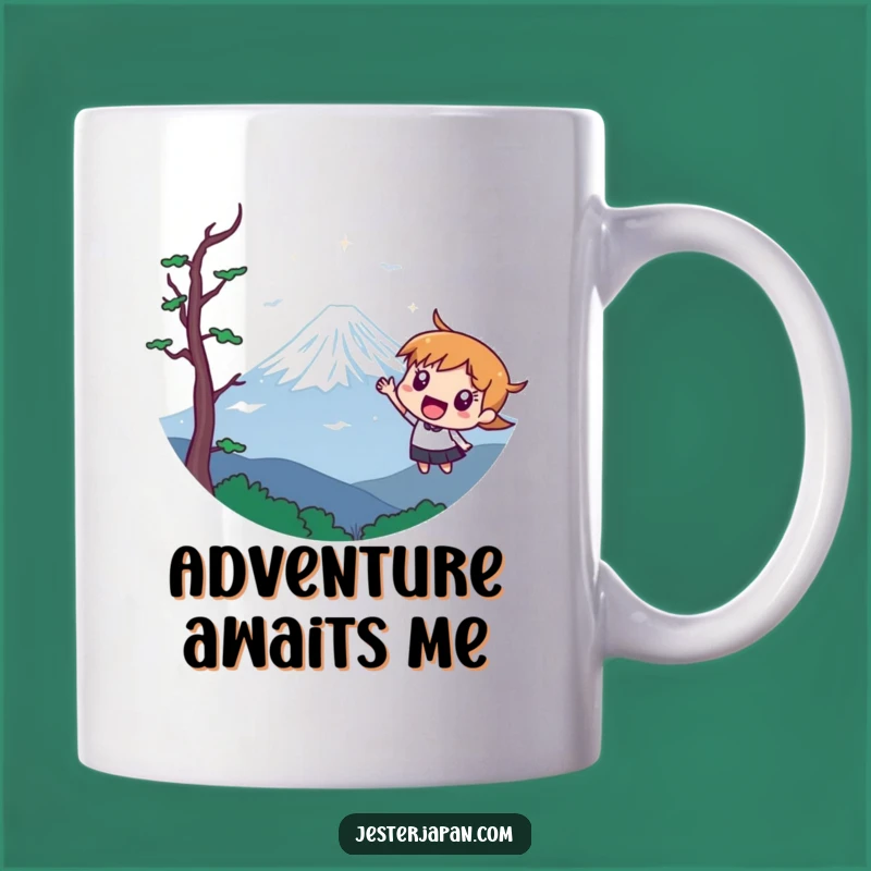 Funny Mount Fuji Adventure Mug: Exciting Travel Gift for Explorers