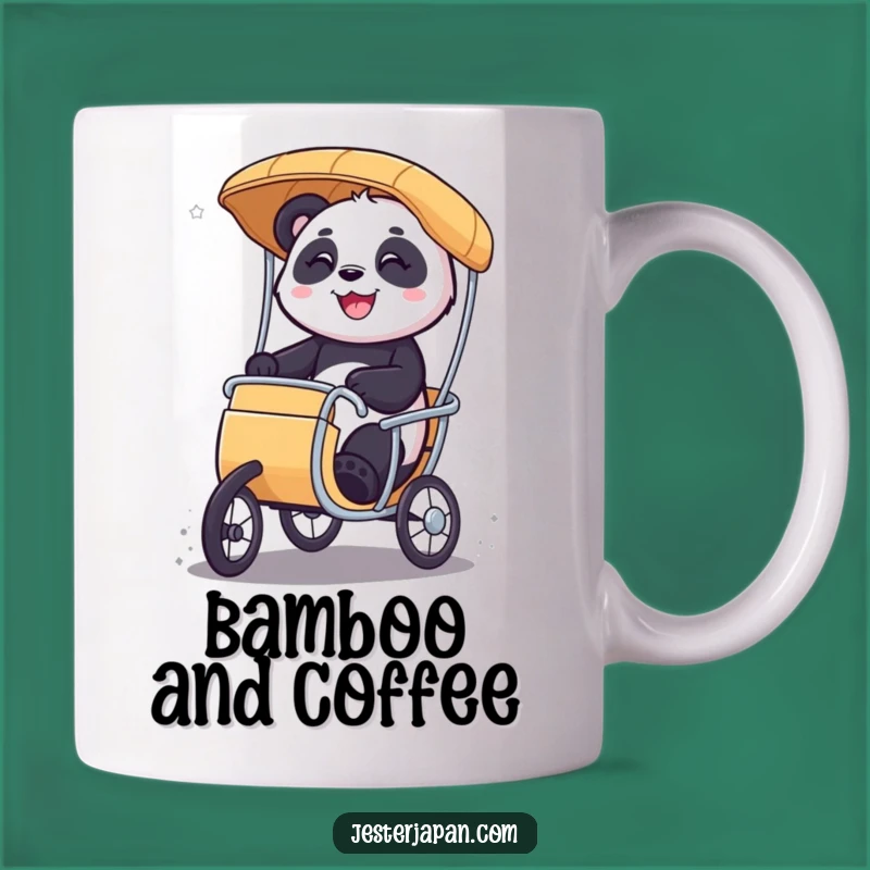 Funny Panda Rickshaw Mug: Glee Character Cup, Perfect Gift for Joyful Rides