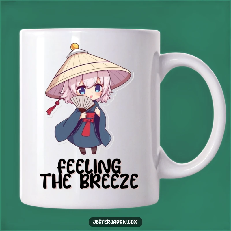 Funny Posed Fan Dancer Mug, Traditional Hat Character - Perfect Funny Gift