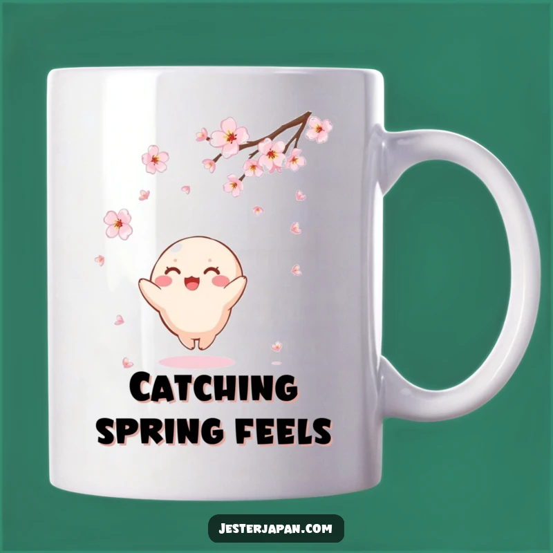 Funny Kawaii Cherry Blossom Mug: Catch Joyful Moments Everyday