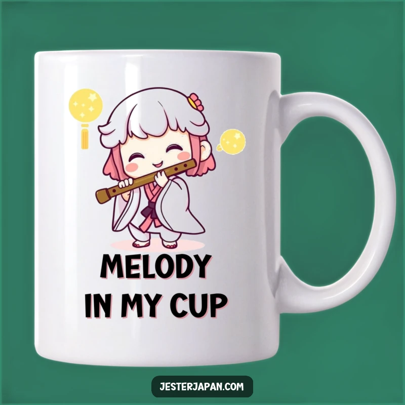 Funny Kawaii Flute Serenade Mug - Perfect Humorous Musical Gift