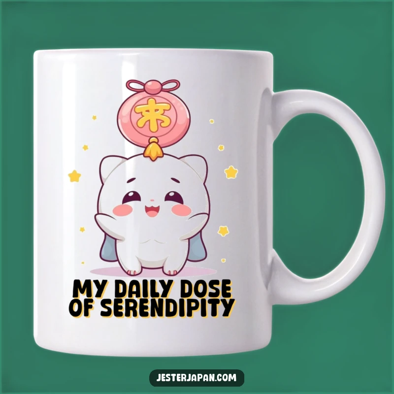 Funny Lucky Charm Mug: Delighted Character Gift for Good Fortune Seekers