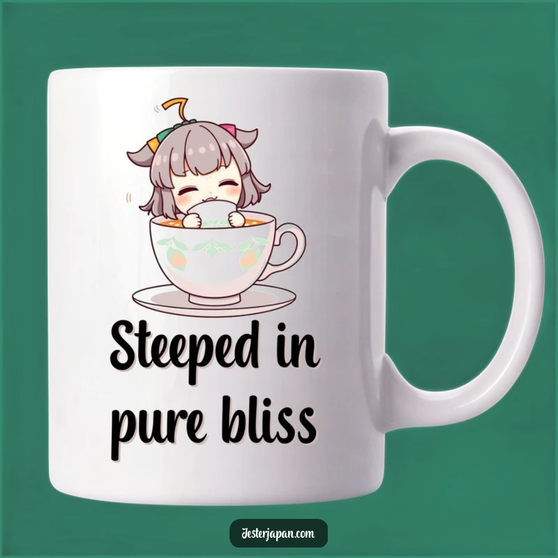 Funny Tea Lover Mug: Energetic Sipper Character, Perfect Funny Gift For Tea Enthusiasts