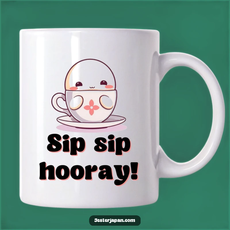 Funny Kawaii Sipping Mug: Cozy Character Gift for Relaxing Moments