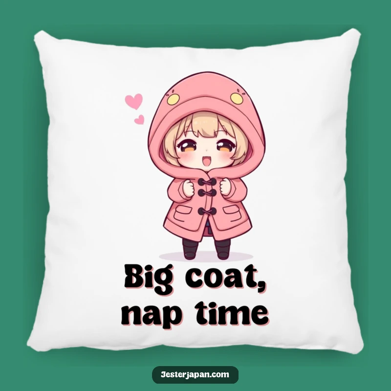 Funny Happi Coat Pillow: Cozy Oversized Robe Humor, Ideal Funny Gift for Relaxation