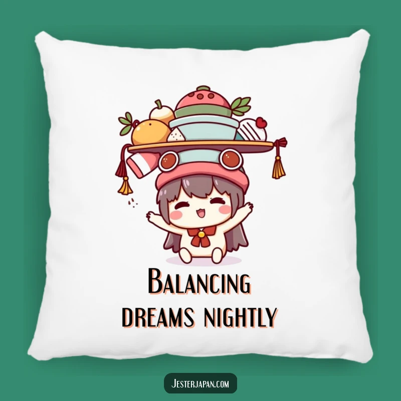 Cozy Funny Kawaii Balancing Act Pillow: Comfort for the Juggler