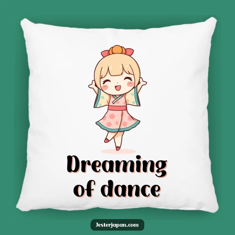 Funny Kokeshi Doll Pillow: Cozy Dancer, Cute Comfort - Sweet Gift!
