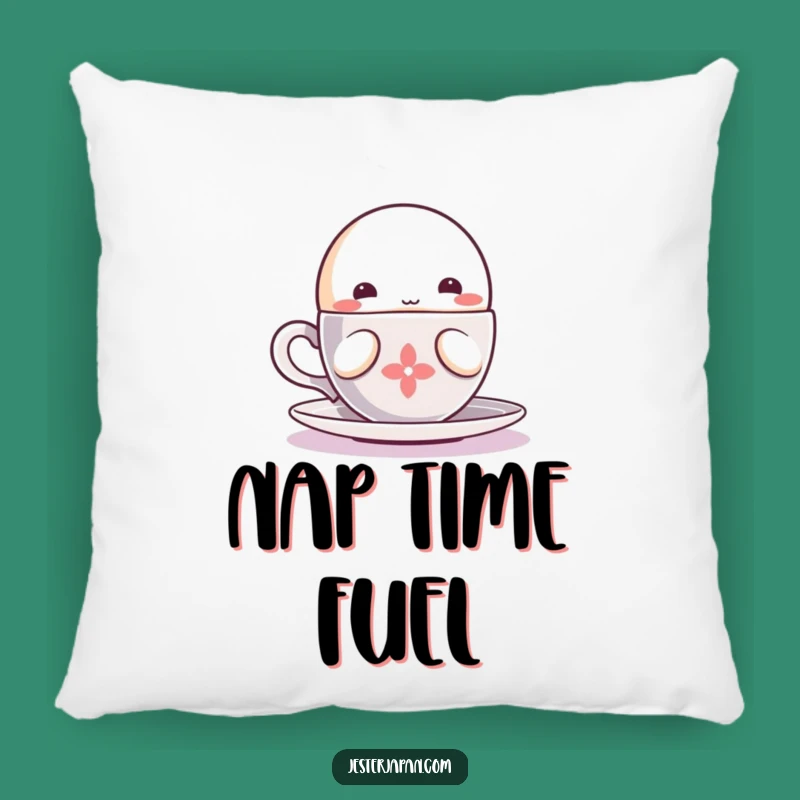 Funny Kawaii Sipping Pillow: Cozy Comfort with a Relaxed Character