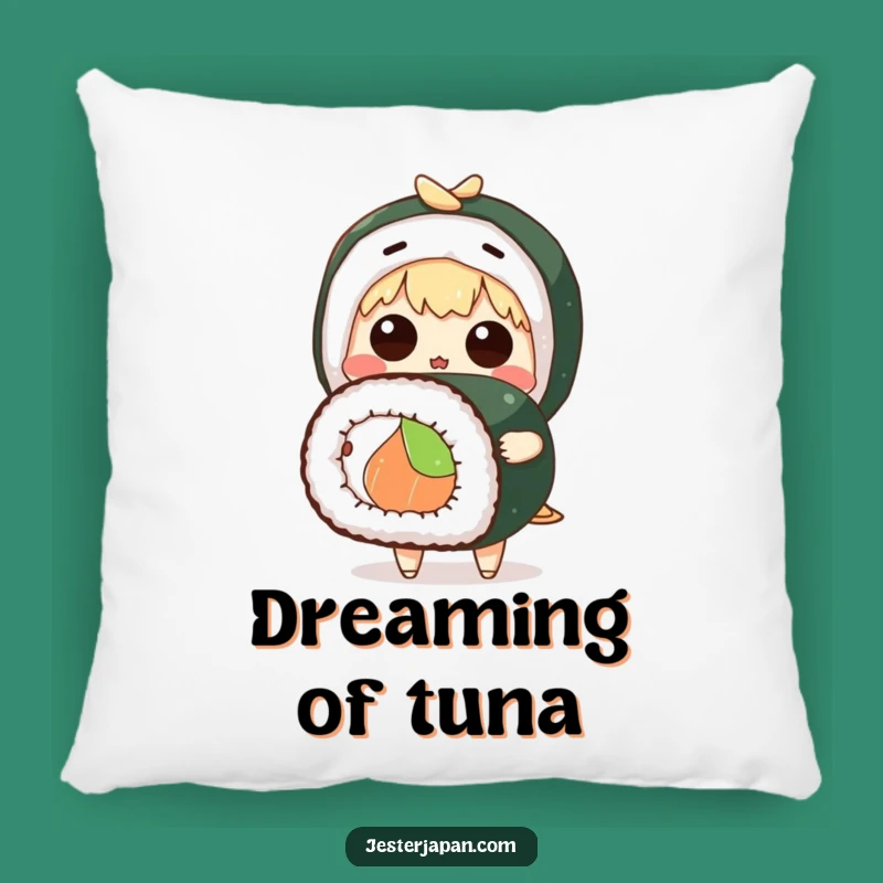 Funny Surprised Sushi Pillow, Cute Character Accent Cushion - Adorable Funny Gift