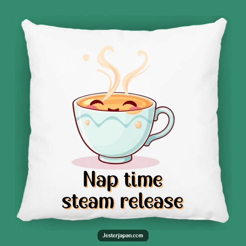 Funny Tea Cup Pillow - Soft and Humorous Accent for Cozy Spaces