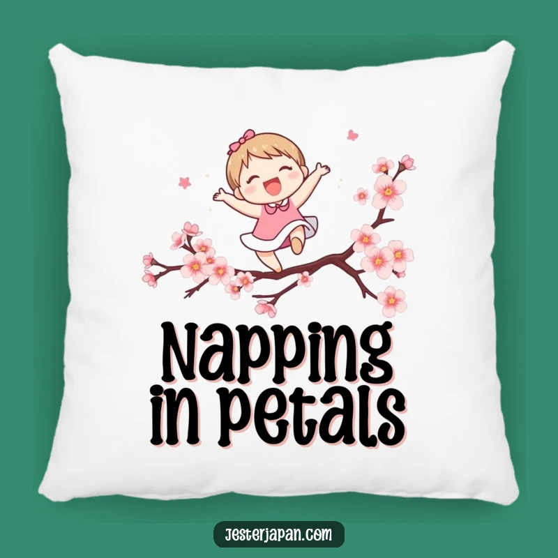 Funny Blossom Leaper Pillow: Cozy Character's Spring Comfort, Adorable Funny Gift