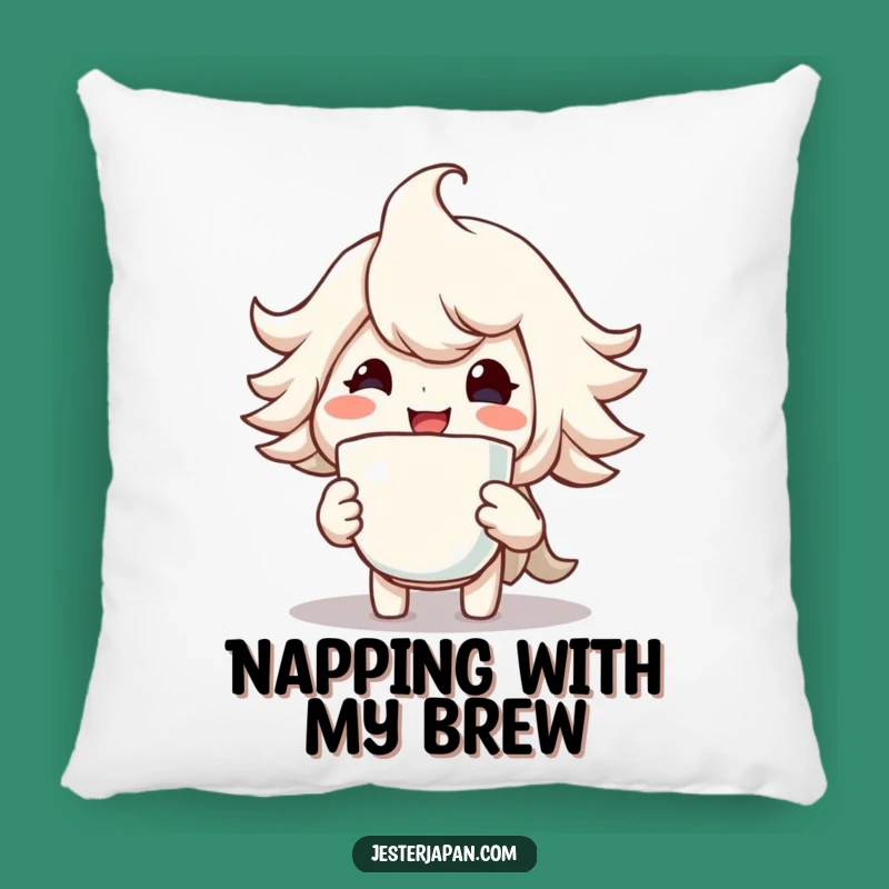 Funny Happy Drinker Pillow - Comfy & Hilarious Accent for Relaxation