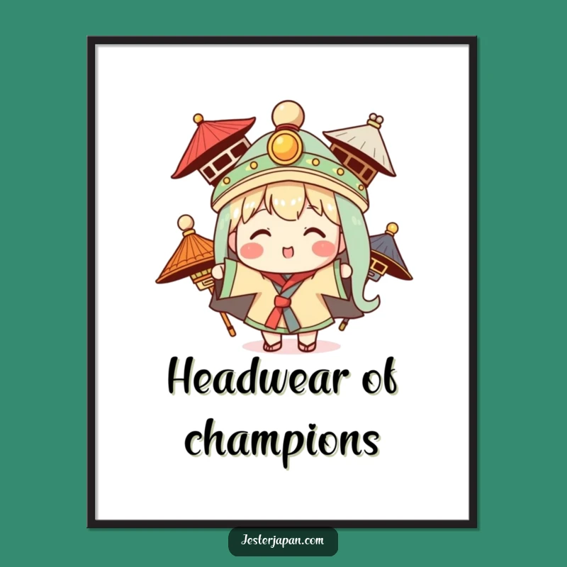 Funny Kawaii Style Exploration Digital Print - Humorous Wall Art