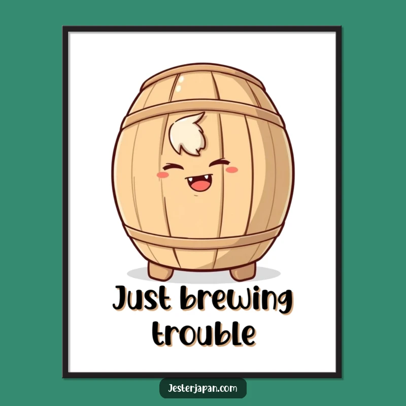 Funny Mischief Maker Art Print: Instant Humorous Decor