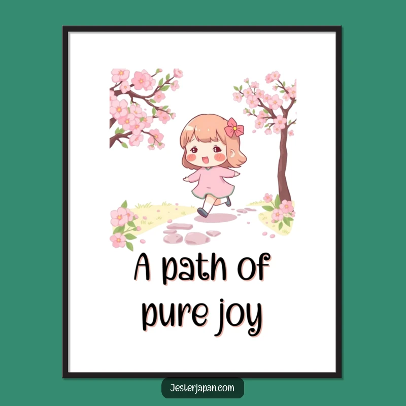 Funny Spring Joy Art Print: Instant Humorous Decor for Cheer