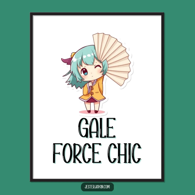 Funny Giant Fan Digital Print: Instant Dramatic Decor, a Bold Funny Gift Option