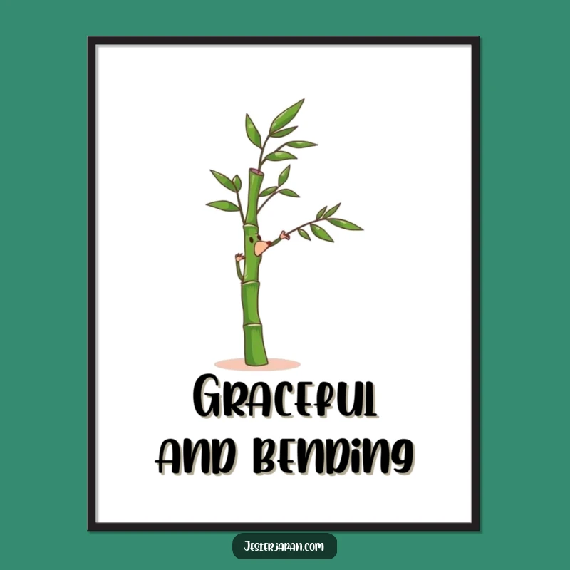 Funny Bamboo Digital Art: Nature's Calm, Gentle Art - Instant Gift!
