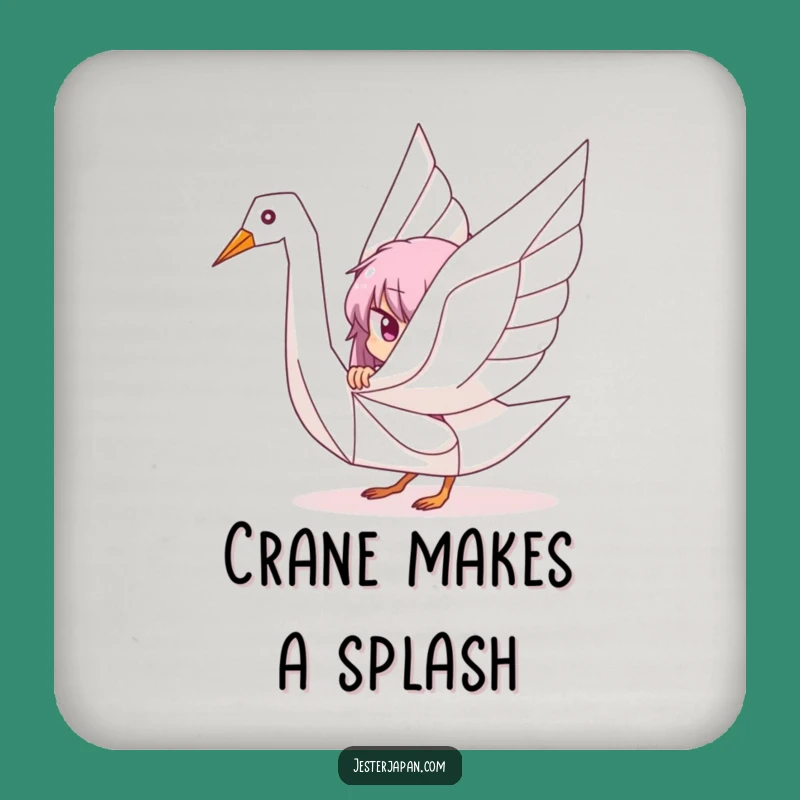 Funny Origami Crane Coaster Set - Playful Artistic Protection