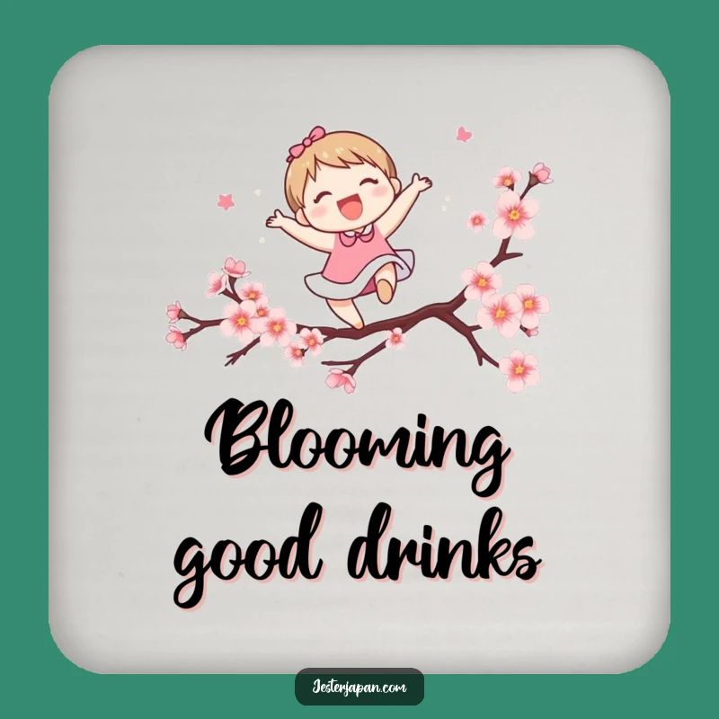 Funny Blossom Leaper Coaster: Protect Surfaces with Spring Cheer, Small but Funny Gift