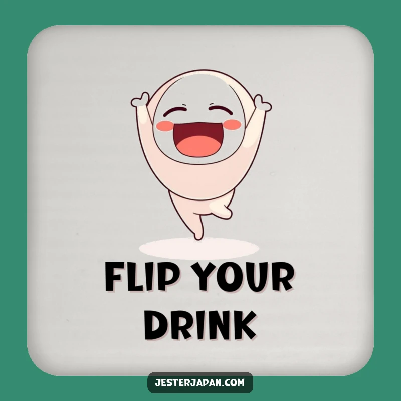 Funny Daruma Stability Coaster - Humorous Drink Protection Gift