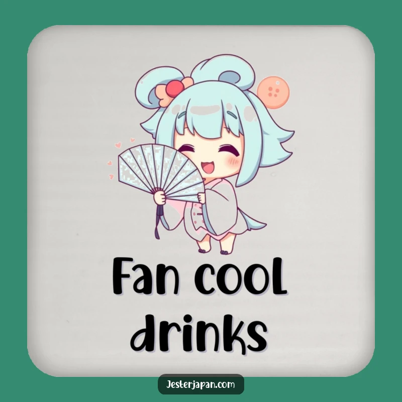 Funny Dramatic Fan Coaster: Smiling Character Decor, Humorous Gift