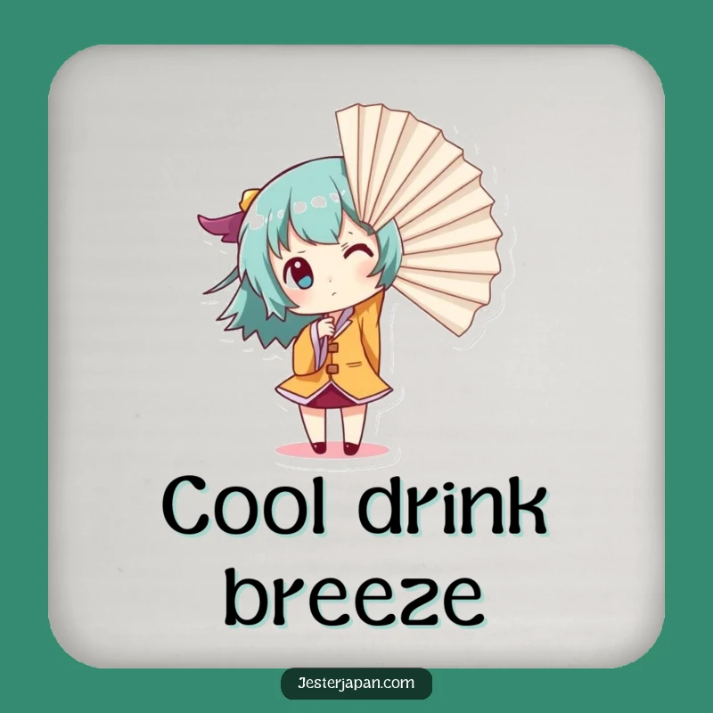 Funny Giant Fan Coaster Set: Protect Tables with Dramatic Art, a Charming Funny Gift