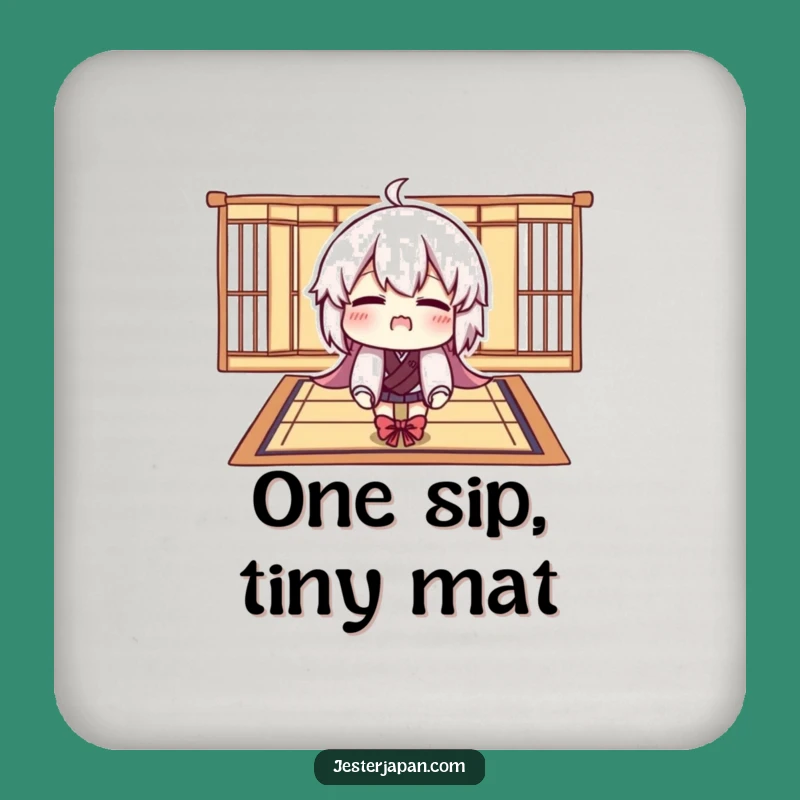 Funny Tatami Mat Coaster: Comical Protection, Unique Funny Gift
