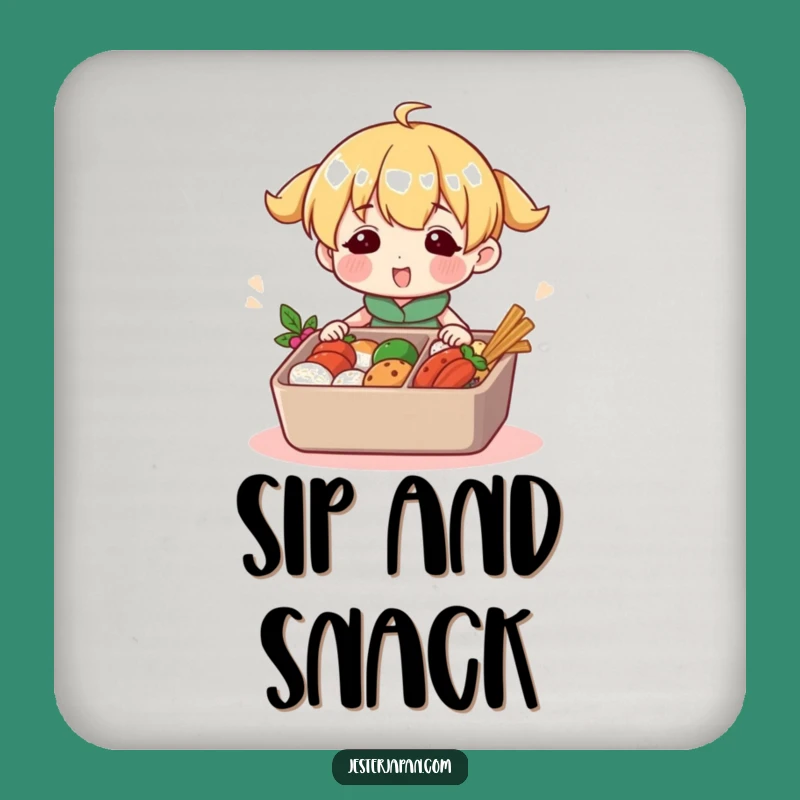 Funny Bento Packer Coaster: Protect Surfaces with Foodie Fun, Small but Funny Gift