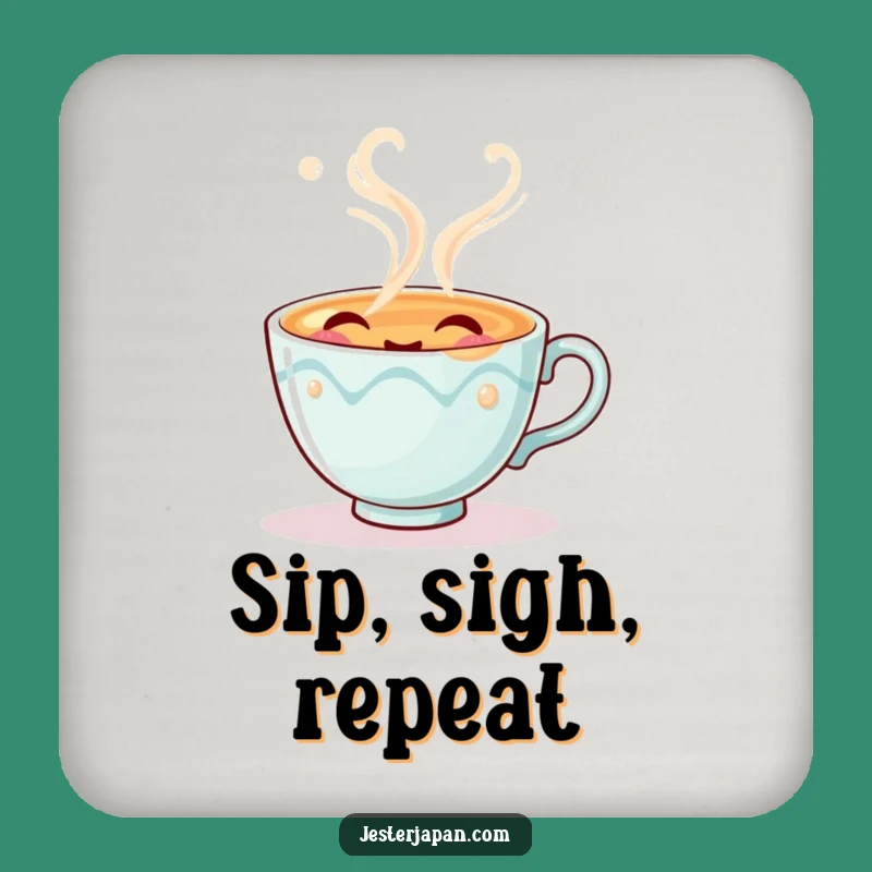 Funny Tea Cup Coasters - Protect Surfaces with Humorous Charm