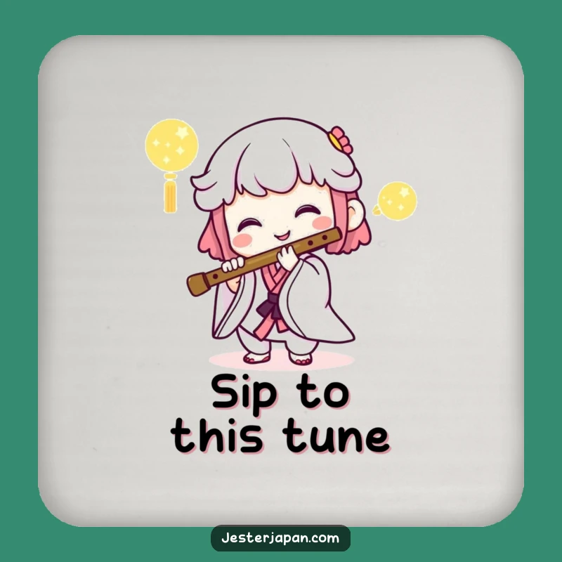 Funny Kawaii Melody Coaster - Humorous Drink Protection Gift