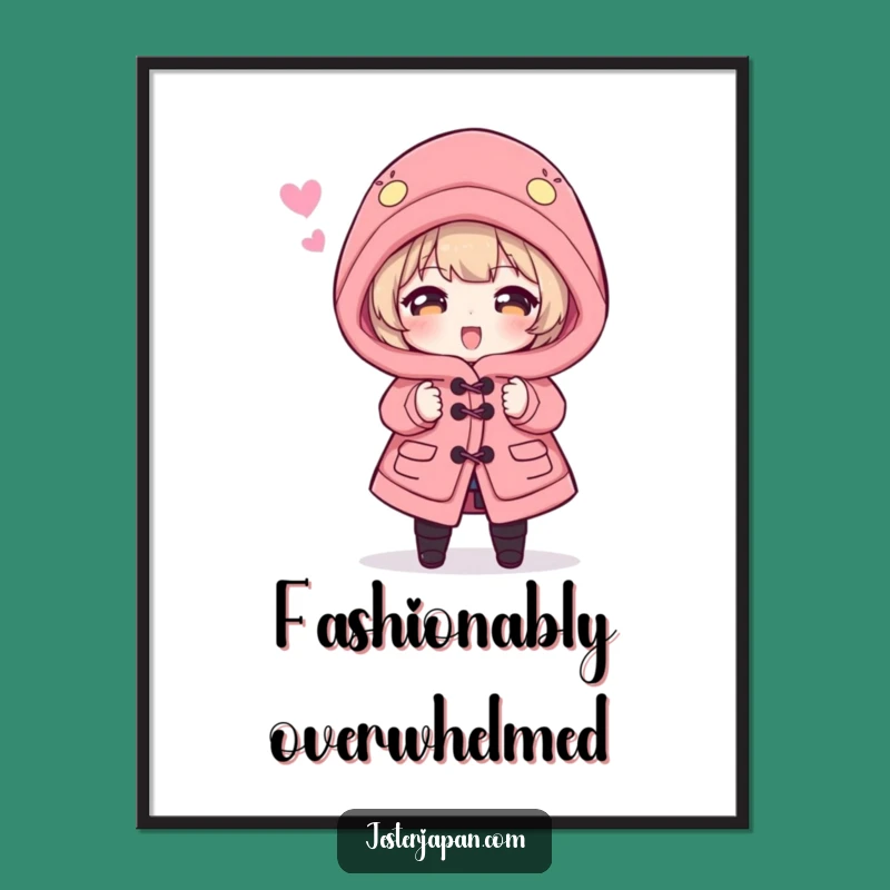 Funny Happi Coat Poster: Hilarious Fashion Faux Pas Art, Perfect Funny Gift Decor
