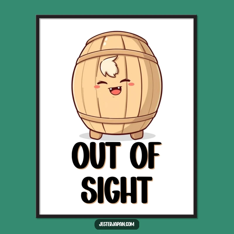 Funny Hidden Fun Poster: Mischievous & Humorous Wall Art Gift