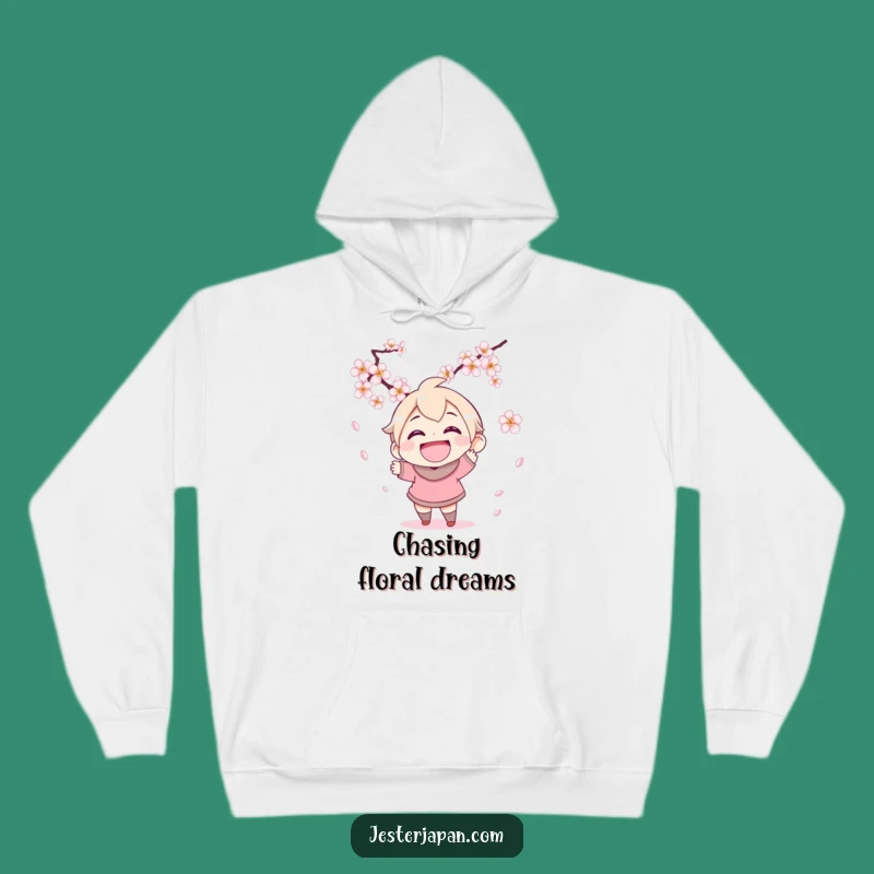 Funny Cherry Blossom Hoodie - Cozy & Joyful Spring Gift