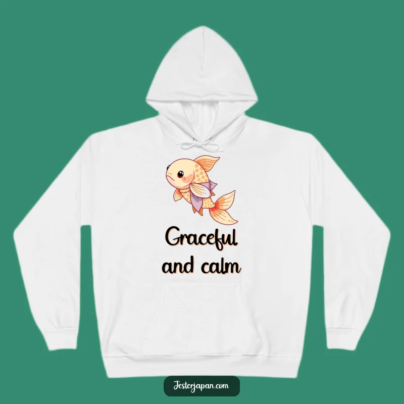Cozy Funny Koi Kimono Hoodie: Serene Fish, Warm Japanese Comfort Gift