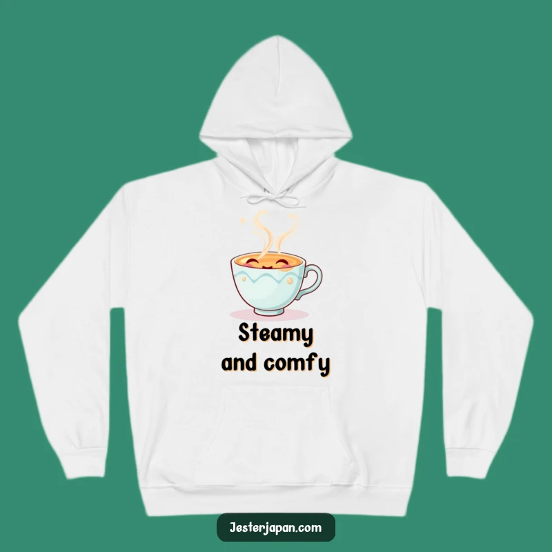Cozy Funny Tea Cup Hoodie - Warm and Humorous Gift for Relaxation