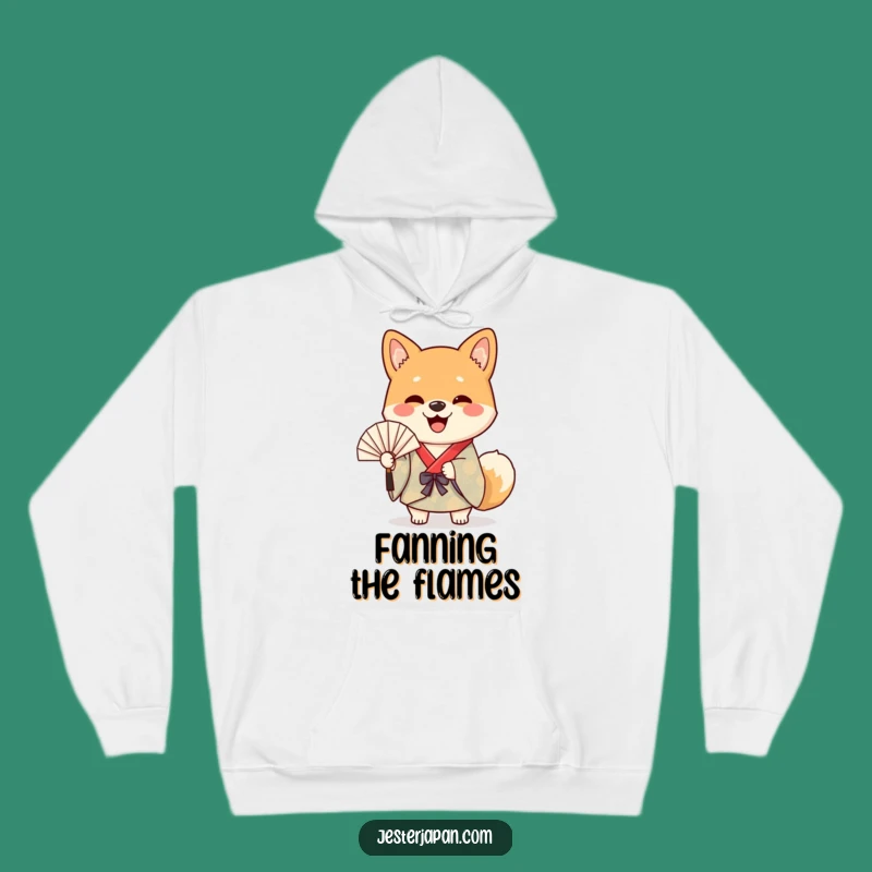 Funny Shiba Dog Kimono Hoodie - Cozy Happy Waving Sweatshirt Gift